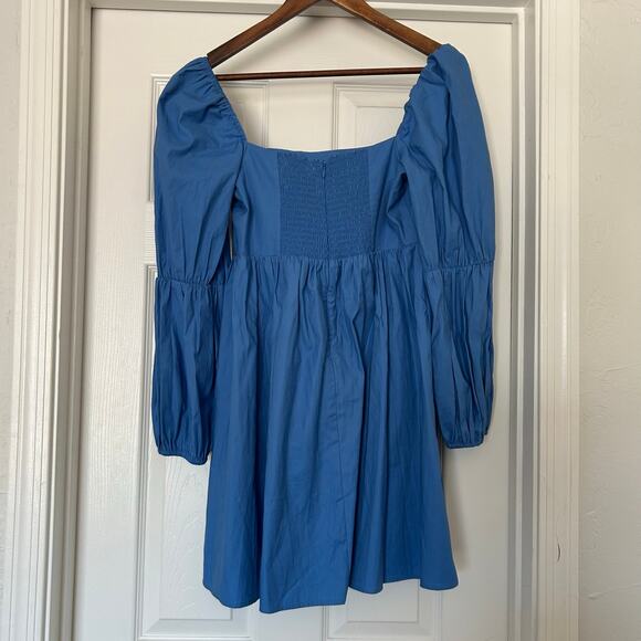 NWT Reformation Womens Blue Azure Michaela Short Mini Babydoll Dress SZ 6 - Picture 14 of 16